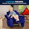 Flash Furniture Kids Recliner, 26" to 39" x 28", Upholstery Color: Blue, Weight Capacity: 90 lb. BT-7985-KID-MIC-BLUE-GG - alternate 6